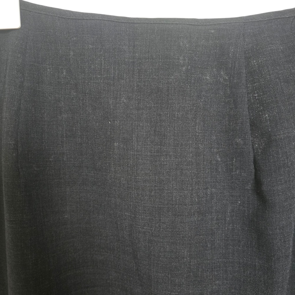MaxMara Black Virgin Wool Skirt Size 6 Made in Italy Knee Length Women's Work - Picture 10 of 10